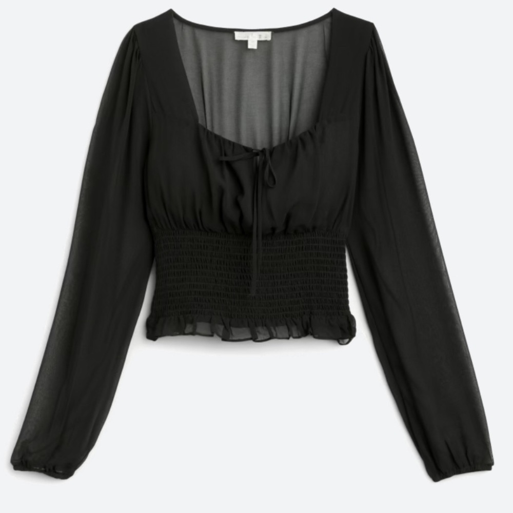 Nine Britton Smocked Blouse